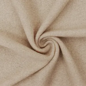 Oatmeal Beige-White Texture Stretch Poly Jersey Knit Fabric