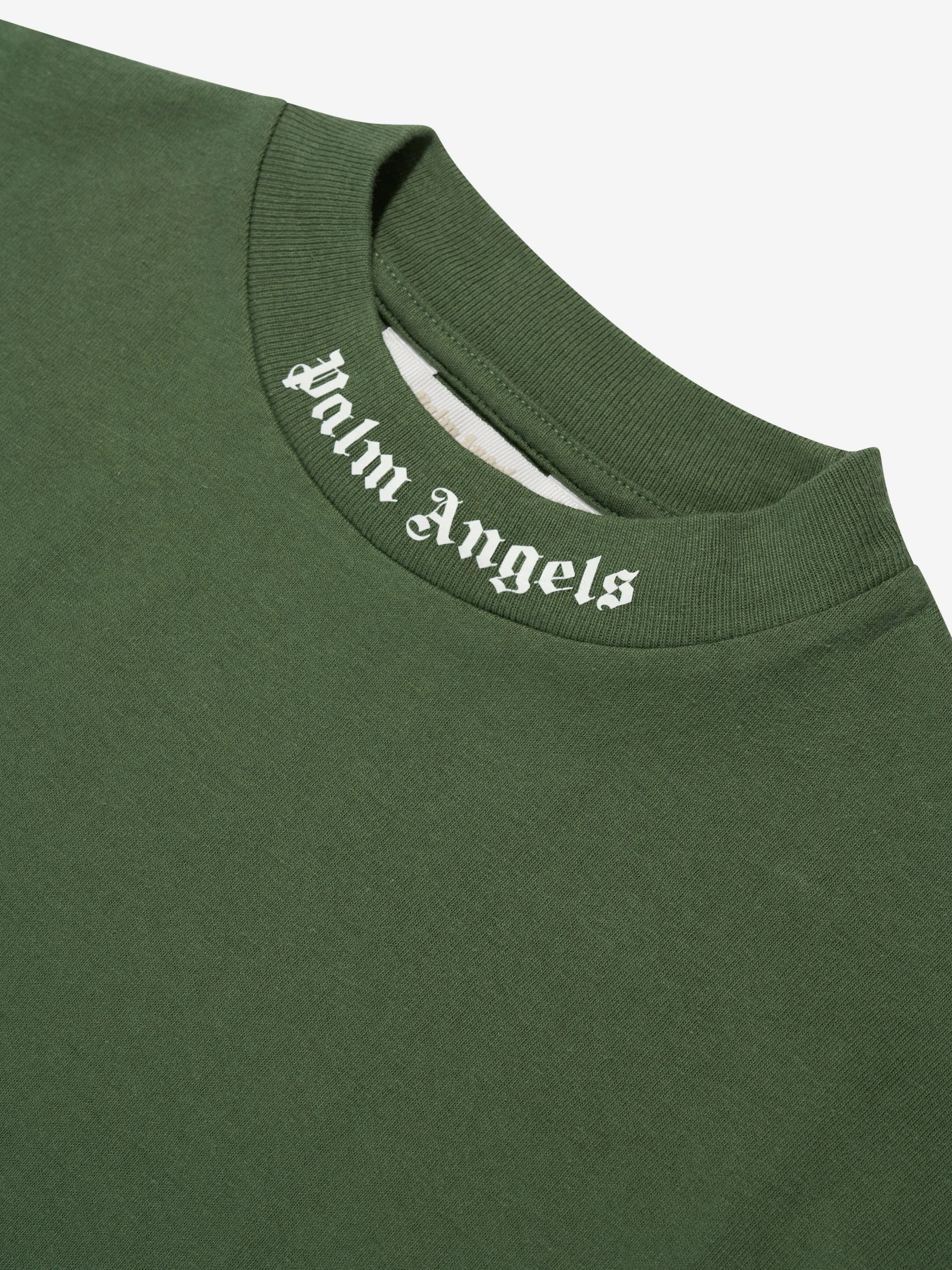 Palm Angels Boys Classic Logo T-Shirt in Green