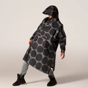 Poncho - Black Polka