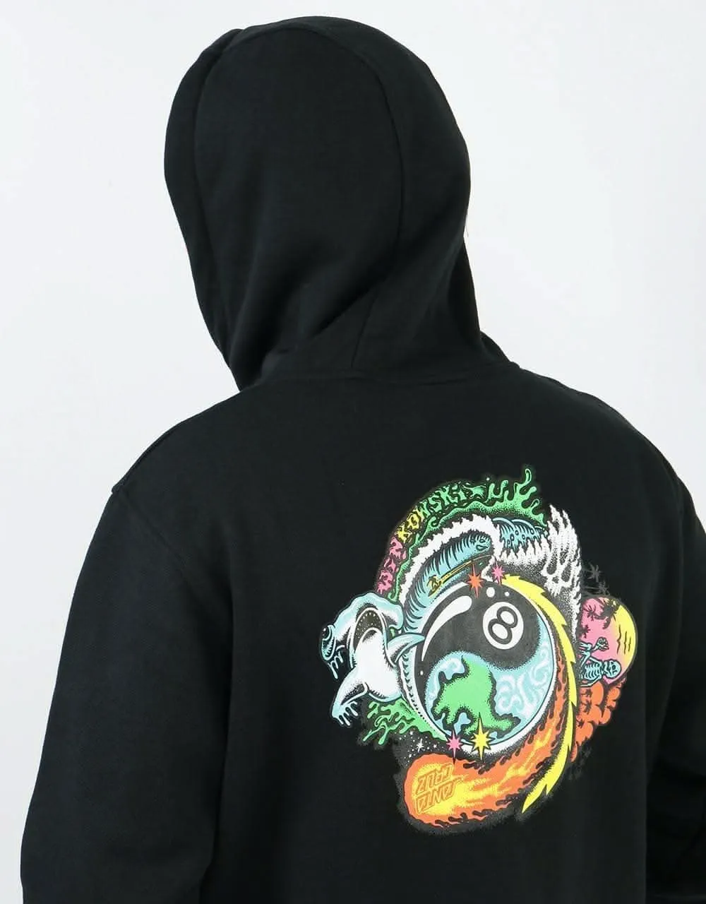 Santa Cruz Dope Planet Pullover Hoodie - Black