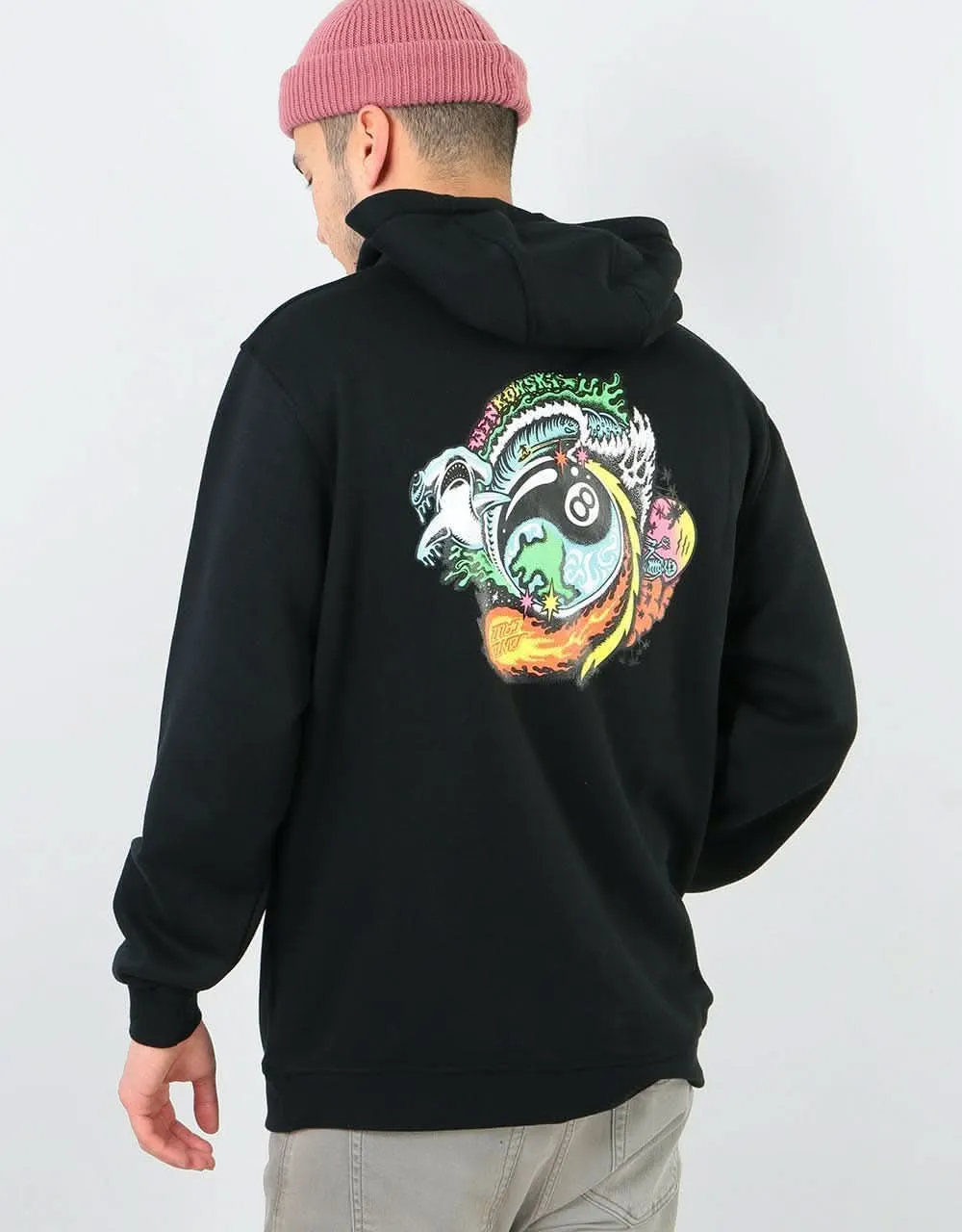 Santa Cruz Dope Planet Pullover Hoodie - Black