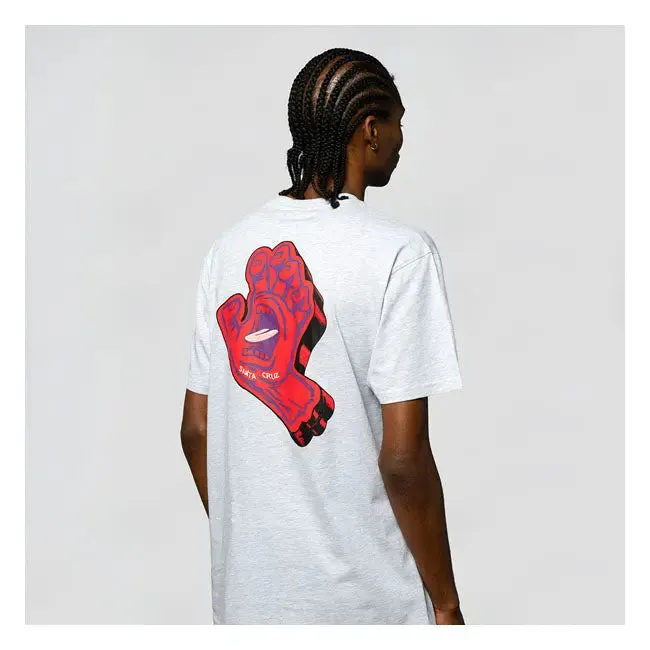 Santa Cruz Screaming Foam Hand T-Shirt Athletic Heather