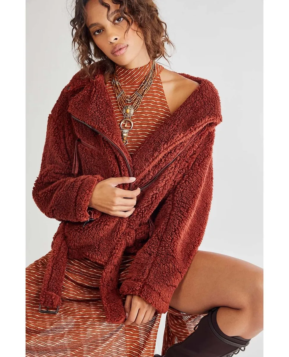 So Cozy Slouchy Moto Spiced Brandy