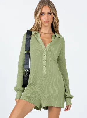 Sofie Playsuit Green