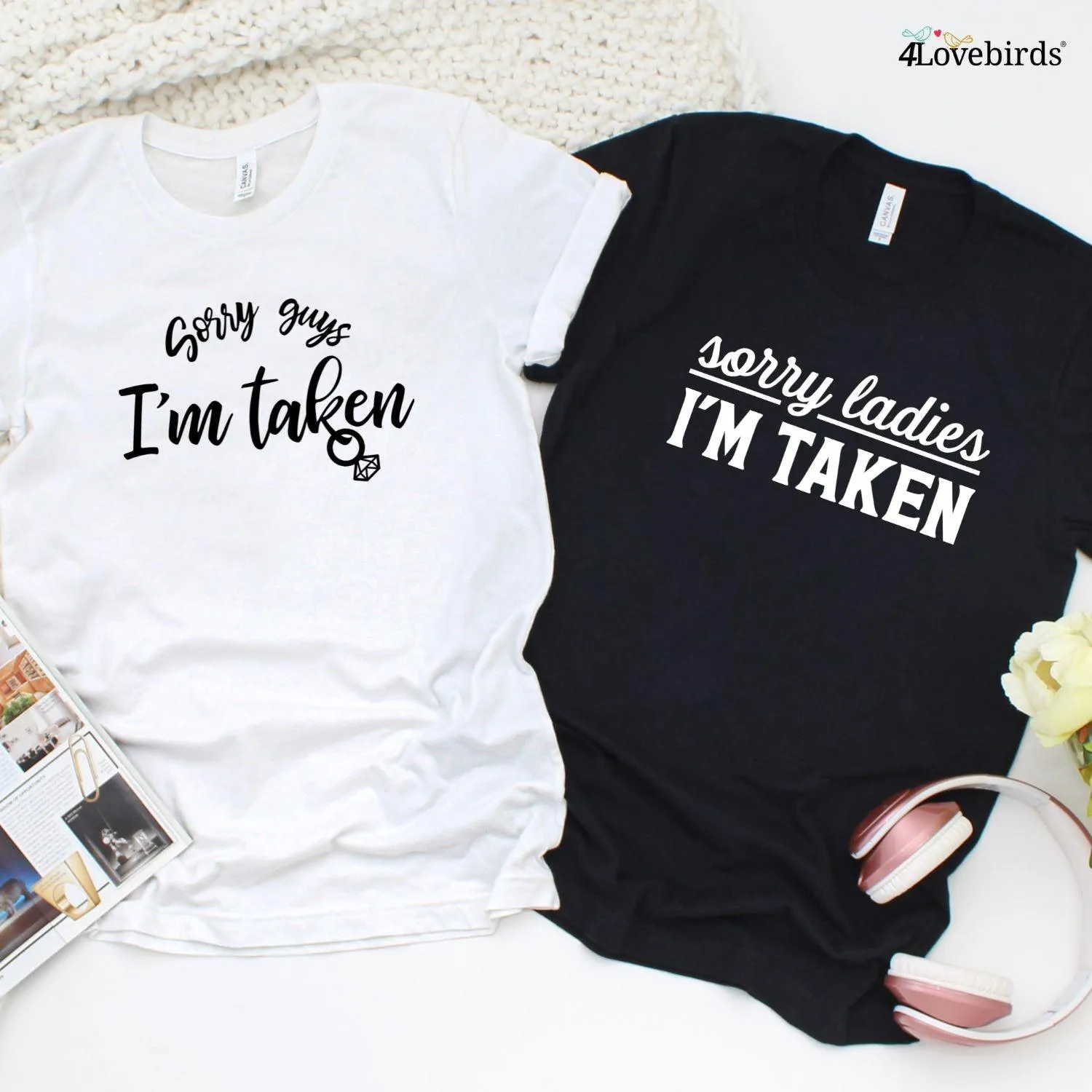 Sorry Ladies/Guys I'm Taken: Hilarious Matching Outfits for Duo, Ideal Bachelorette Gift