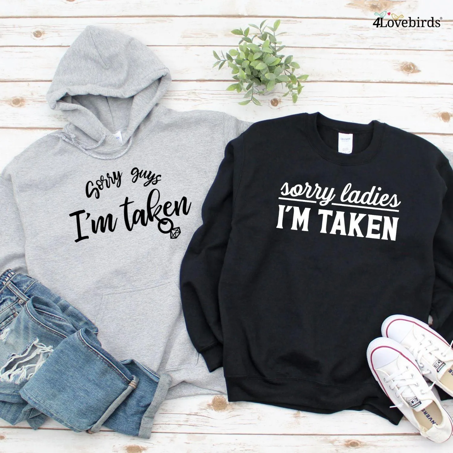 Sorry Ladies/Guys I'm Taken: Hilarious Matching Outfits for Duo, Ideal Bachelorette Gift