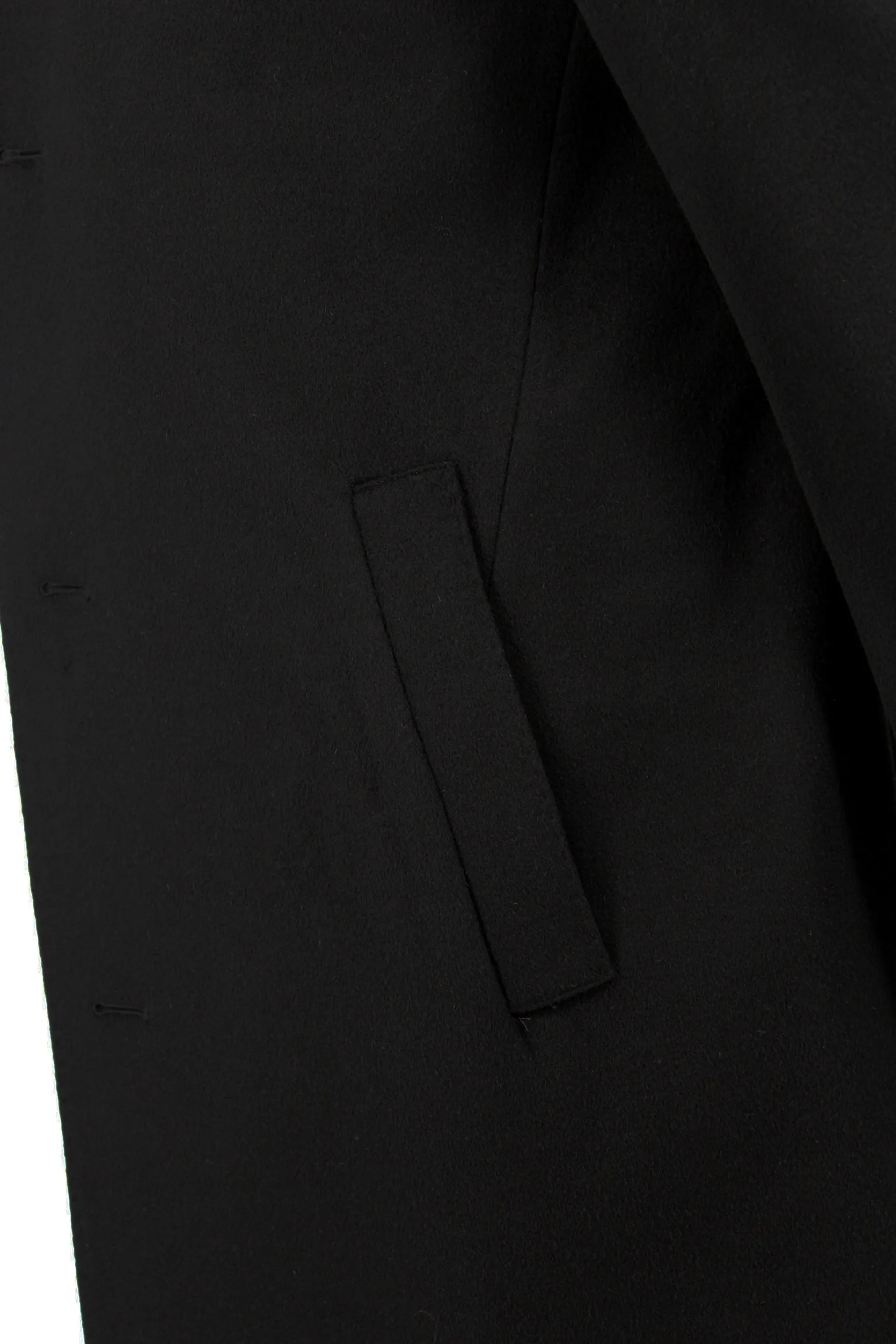 Sullivan Black Cashmere Overcoat