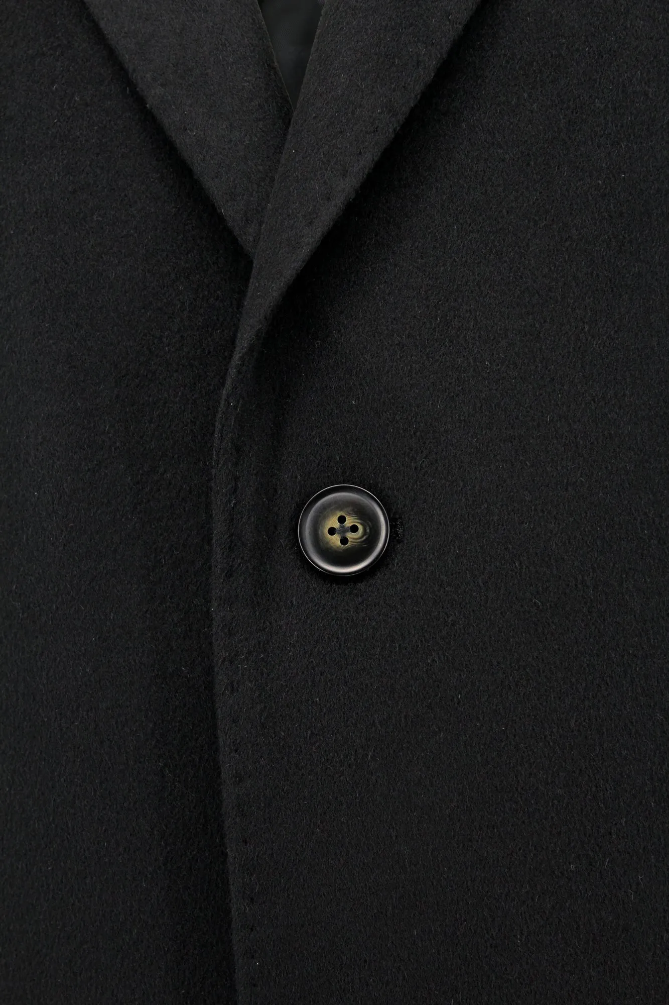 Sullivan Black Cashmere Overcoat