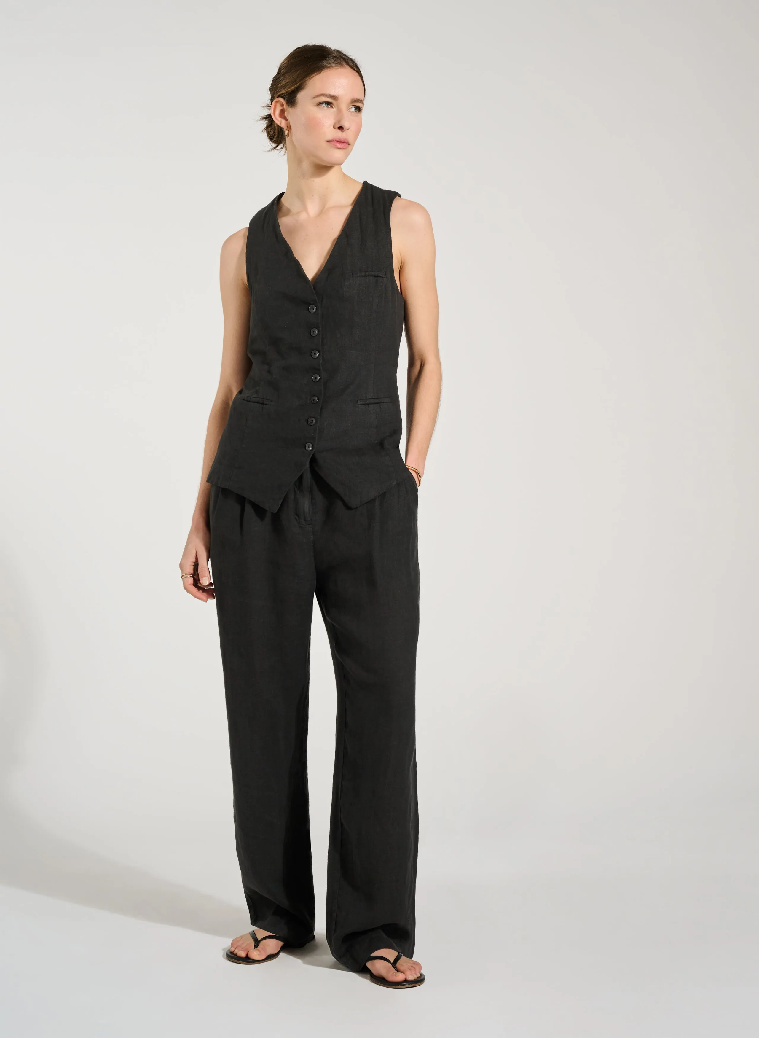 Tallulah Linen Waistcoat