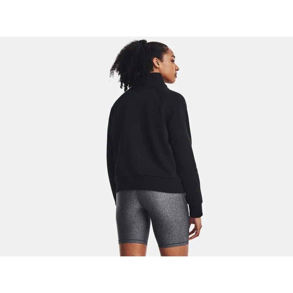 Under Armour Womens Rival Fleece ½ Zip Sweatshirt Black/White