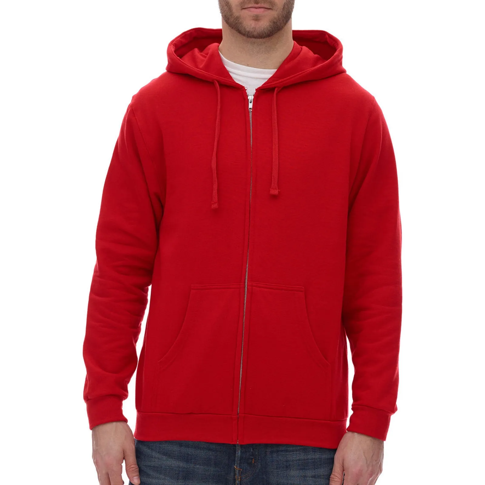 Unisex Zipper Fleece Hood