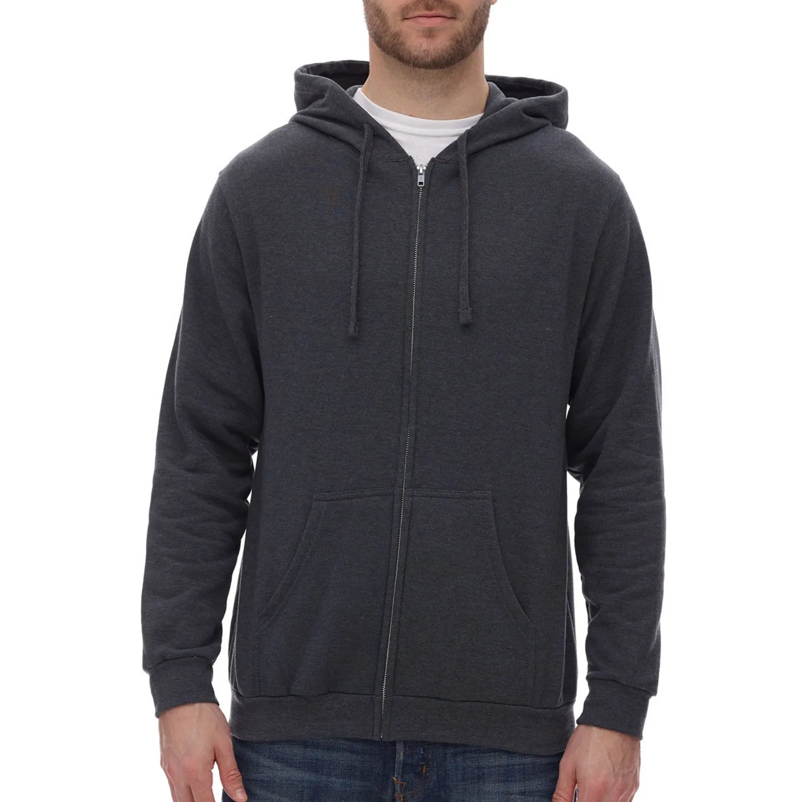 Unisex Zipper Fleece Hood