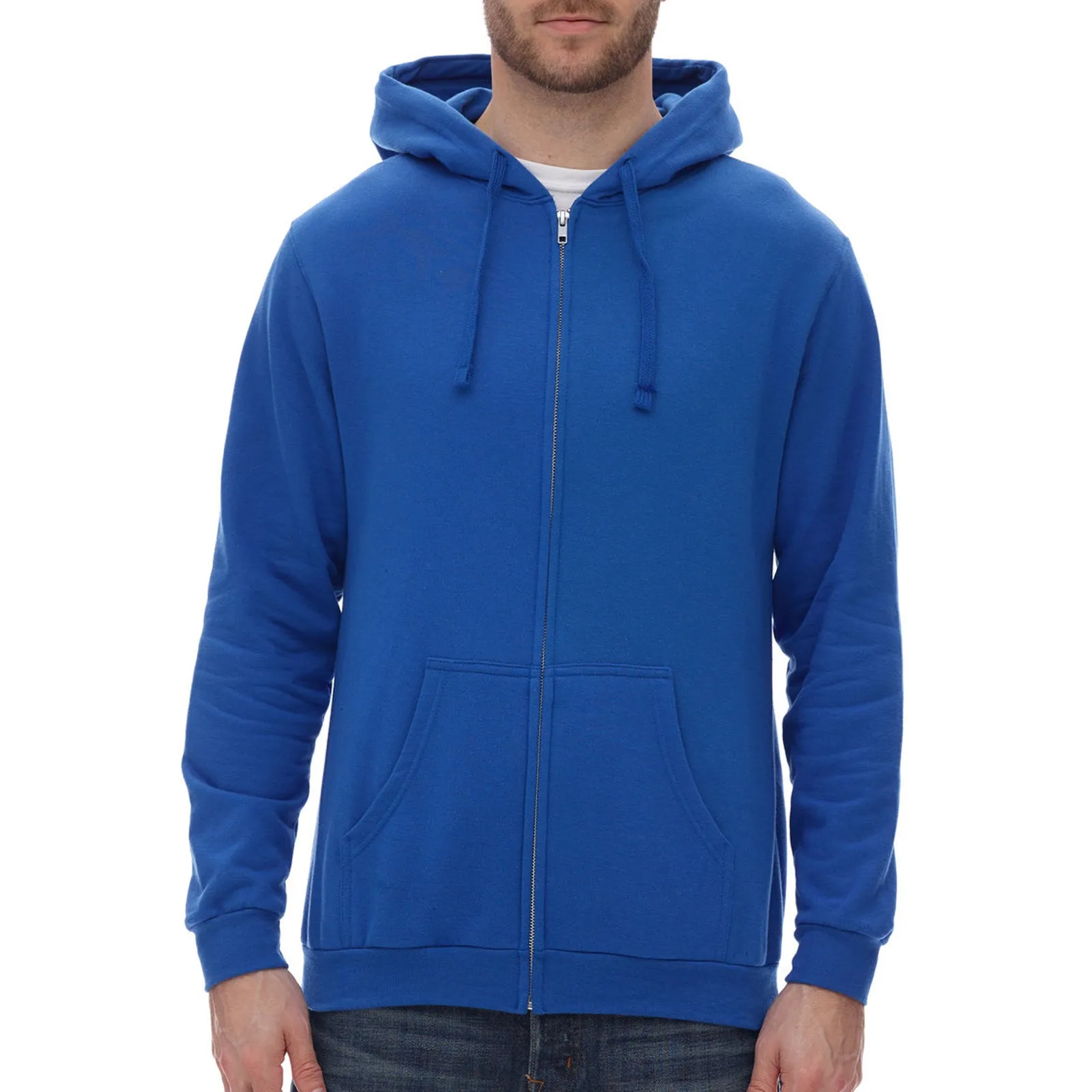 Unisex Zipper Fleece Hood