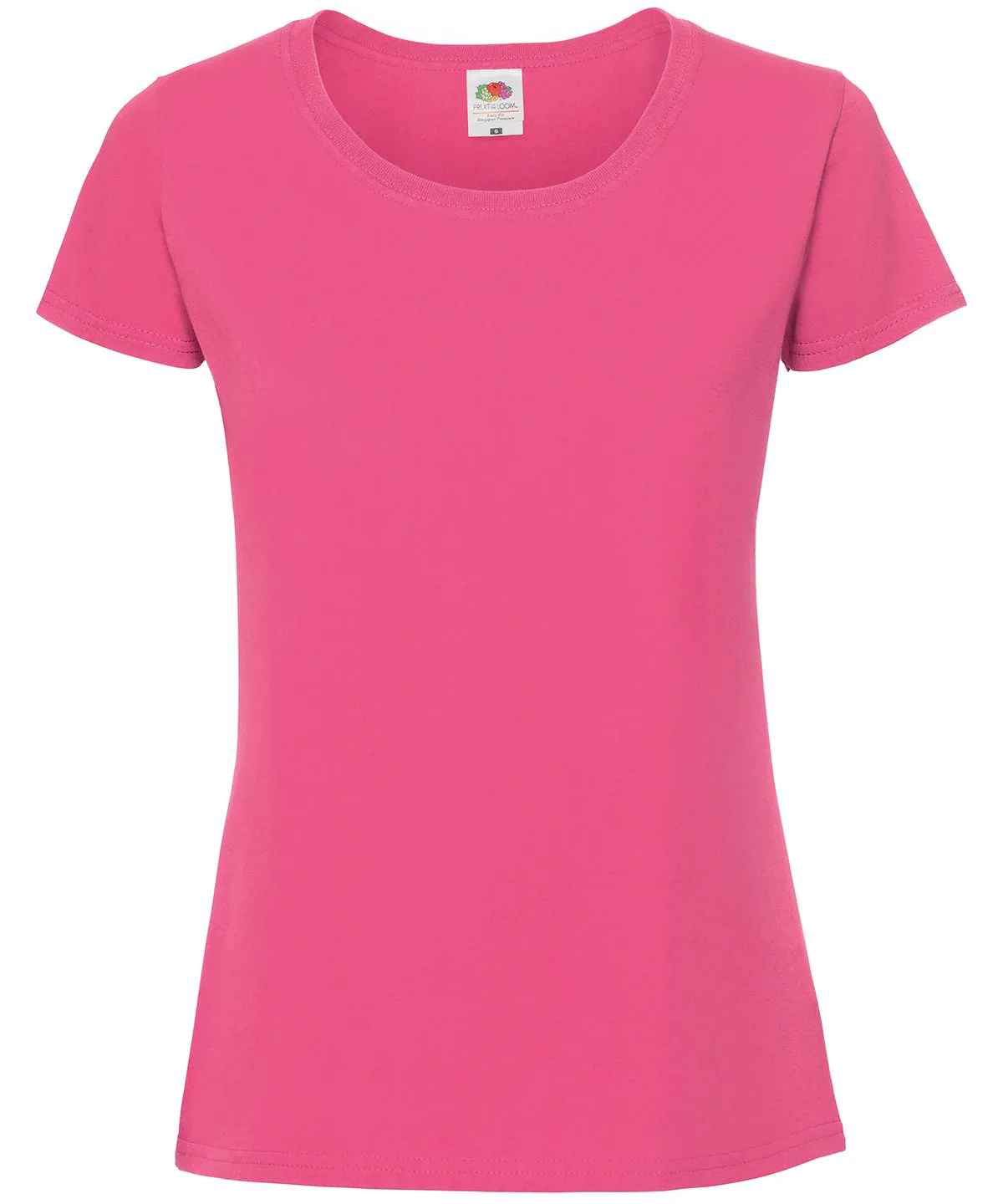 Womens Iconic 195 ringspun premium t-shirt | Fuchsia