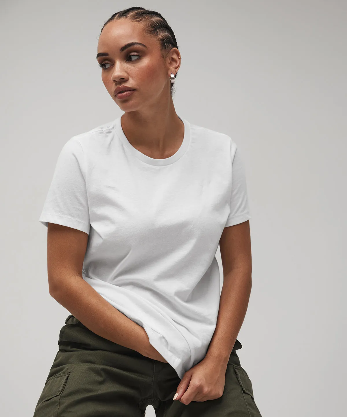 Womens relaxed Jersey short sleeve tee | Sand Dune